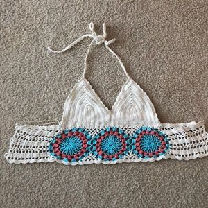 Design lab crochet bra top